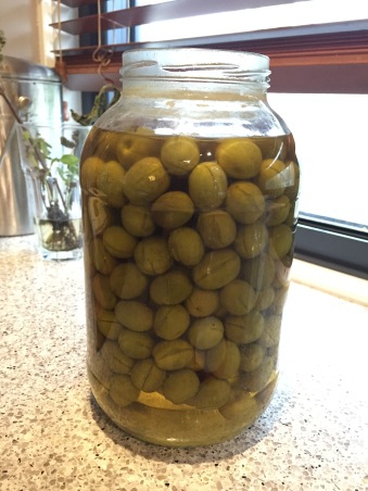 brined olives after 6 weeks