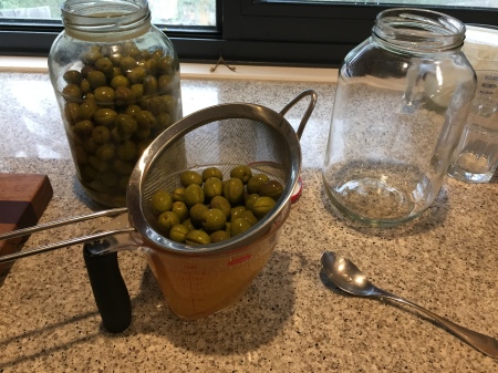 drain olives